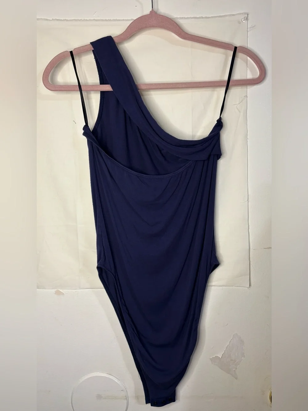 SHEIN Women One-Piece Solid Color Asymmetrical Sleeveless Slim Fit
